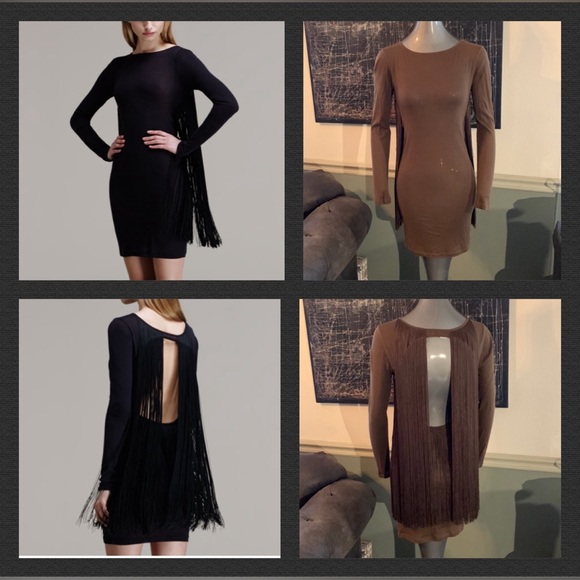 Stella McCartney Fringed Long-Sleeve Dress